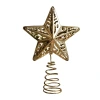 Decoraciones navideñas feliz navidad nuevo cross-border hierro forjado estrella de techo de árbol árbol de navidad estrella de cinco puntas de oro decoración de ventana arreglo de navidad colocación Item Picture